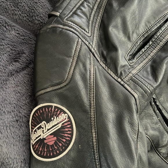 Vintage Harley Davidson leather motorcycle jacket. Men’s XL. My favorite HD coat - Picture 10 of 13